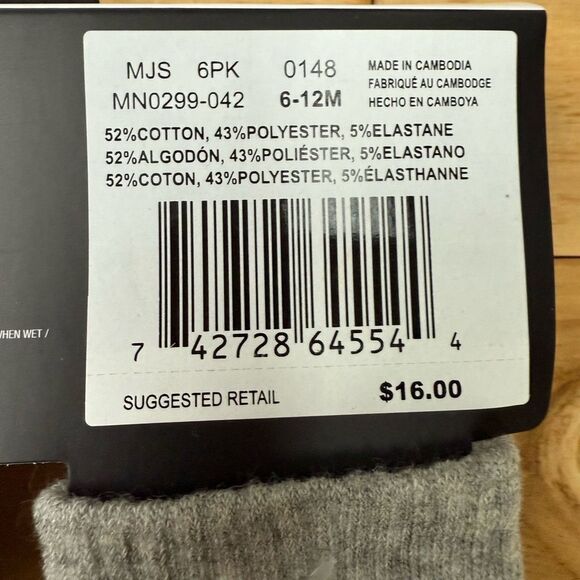 Nike baby 12 Pairs Lightweight Ankle Socks Size 6-12 months NWT - Picture 3 of 5